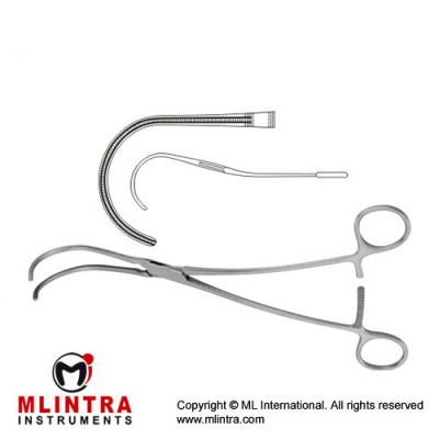 DeBakey Atrauma Multipurpose Vascular Clamp Stainless Steel, 16.5 cm - 6 1/2"
